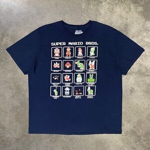 Nintendo NES Super Mario Bros Character Graphic Tee T-Shirt